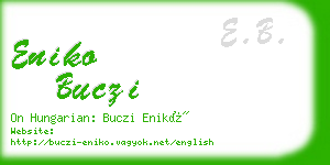 eniko buczi business card